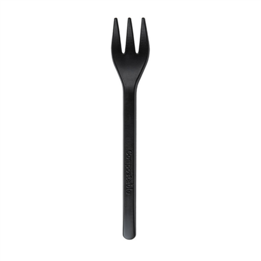 [276.78] Mini Forks 10cm Black CPLA (100st/pak)
