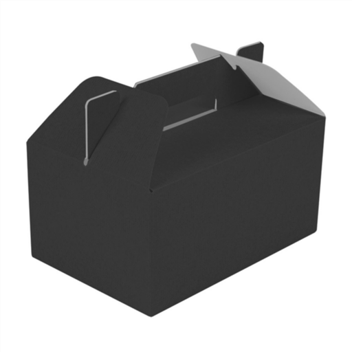 [275.92] Cases for Take Away Meals The Pack 28x20x15cm Black Cardboard (25st/pak)