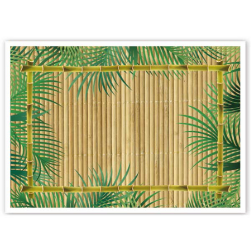 [155.70] Place Mats Offset Bamboo 31x43cm Four Coloured Cellulose (500st/pak)