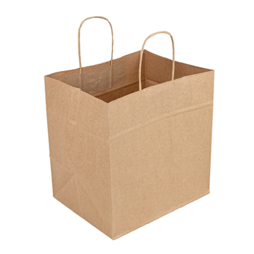 [268.08] SOS Bags with Handles 24+15x29cm Natural Kraft (250st/doos)