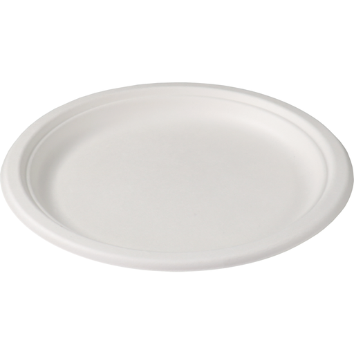 [600587] Bord Wit Bagasse Rond 23cm (500st/doos)