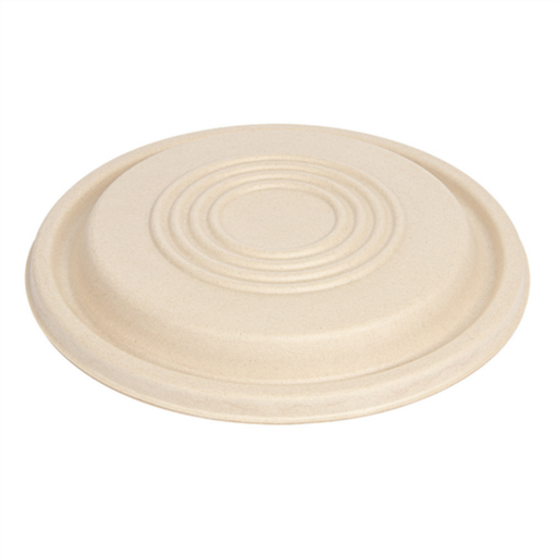 [251.60] Lids for Bowls 251.57/251.58/251.59 "Bionic" Natural Bagasse (50st/pak)