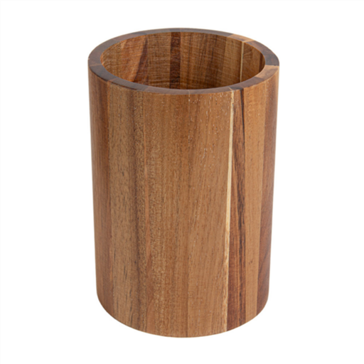 [274.07] Round container for Cutlery 11,5x16cm Natural Wood (per stuk)