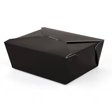[0758] #8 Champpak Carryout Container Black-Classic (300pcs)