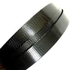 [PPM09x055BK200] Poly strapping Black embossed/ PP band 9mmx0.55 Core dia:20cm (rol ca 4000mtr)