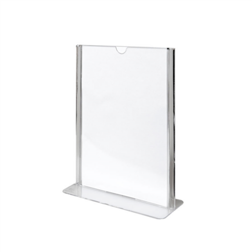 [199.64] Tabletop Menu Holders DIN-A6 10,5x14,8cm Clear PS (Per stuk)