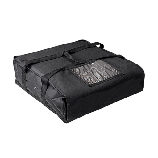 [264.57] Delivery Bag 2 pizza boxes 55,6x55,6x16,5cm Black Polyester + PEVA (per stuk)