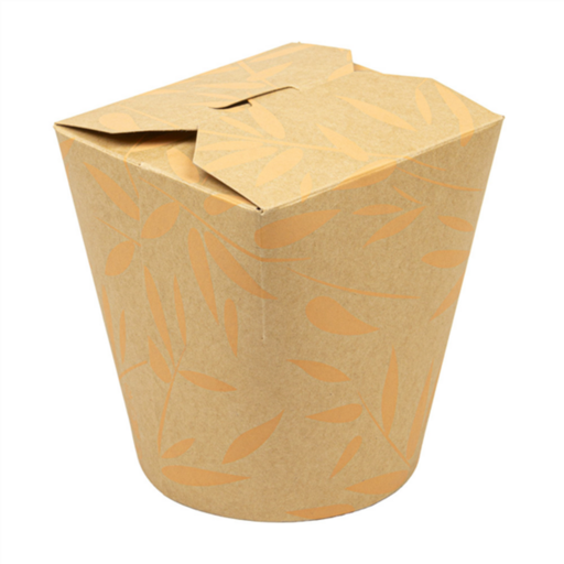 [281.42] Microwavable Containers Feel Green 960ml Brown Cardboard (50st/pak)