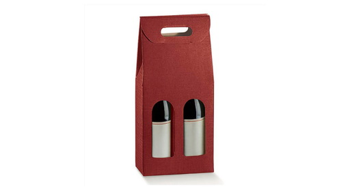 [281.77] 2-fles wijndoos Burgundy 18x9x38,5cm (per stuk)