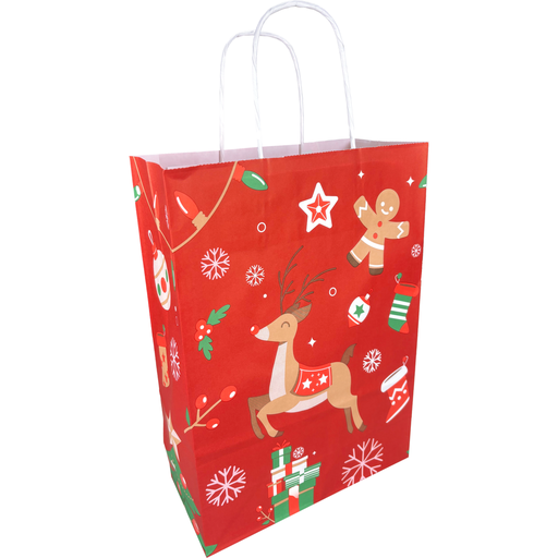 [270796] papieren draagtas "Hert" 22x10x31cm (250st/doos)