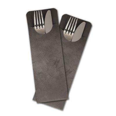 [S17819] NapTidi Pro (234,5x80mm) met flap. Space Grey / white napkin (520st/doos)