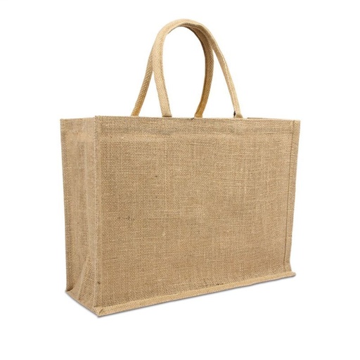 [DJK003] Jute Draagtas/Shopper Naturel FFP 40+15x30cm (per stuk)
