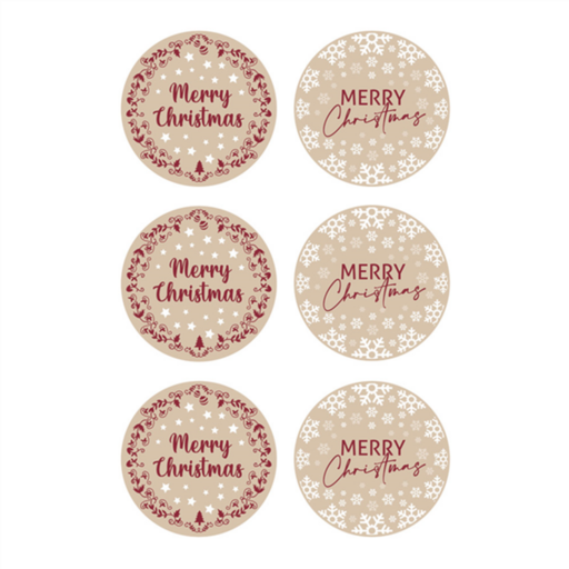 [805.44] 10 sheets (6 st) Labels Assorted Vinyl "Merry Christmas"