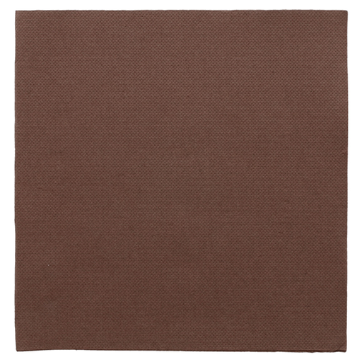 [133.841] Napkins Double Point CHOCOLATE 39x39cm 1/4-fold (50st/pak)