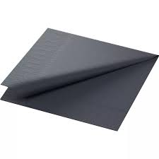[1518031] Napkins 2-ply Black 33 x33cm 2-ply 125st/pk