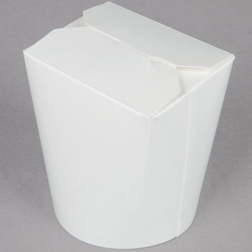 [16SS1] Smart Serve 16 oz 25 st/ds Fold-Pak Take out bakjes White non-printed