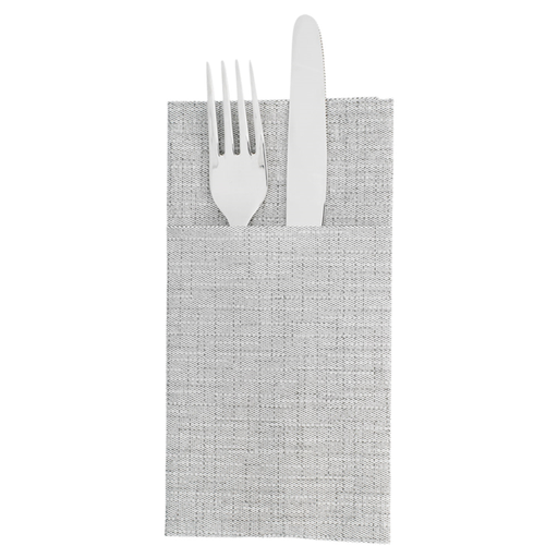 [182.101] Napkins Airlaid "Kangaroo" 1/8-fold Graphite 40x40cm 50/pk