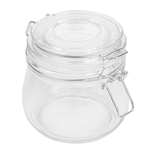 [207.61] Storage Canister 500ml clear glass per unit (stuk)