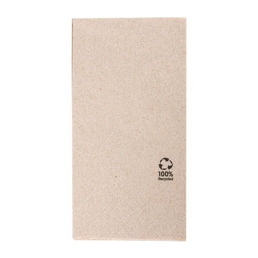 [212.471] Napkin 2-ply "Feel Green" 40x40cm Brown Cellulose 100% recycled. (50pcs/pack)