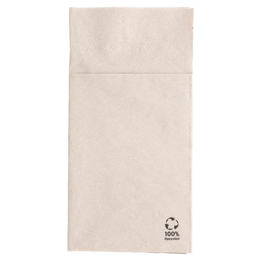 [212.491] Napkins Feel Green "Kangaroo" 40x40cm Natural Recycled Tissue (50st/pak)