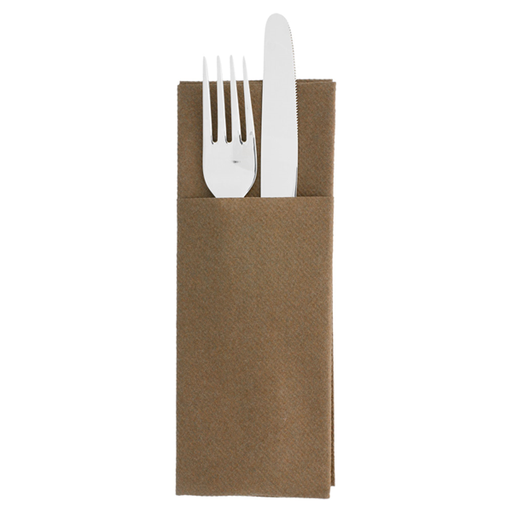 [213.871] Napkins Airlaid Kangurito Chocolate (small) 33x40cm 50st/pk