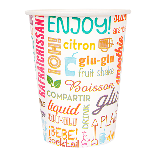 [229.091] Paper Cold Cups "Parole" 9oz (100st/pak)
