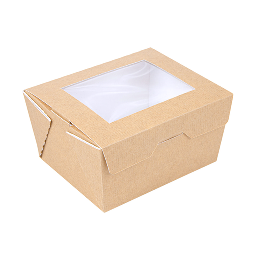 [253.61] "The Pack" Boxes with window 780ml 11,2x9x6,4cm Natural Kraft Cardboard (50st/pak)