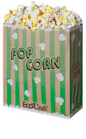 [3006131] Popcorn Bag Ecocraft #130 oz. 50st/pak