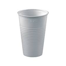 [4533421] Plastic Drinkbeker 180ml wit  50st/pk