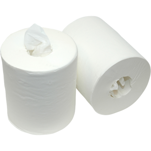 [6829031] Qleaniq Poetspapier / Center Pull Midi rol Cellulose wit 21cm x 275m / 1-ply / 1 roll