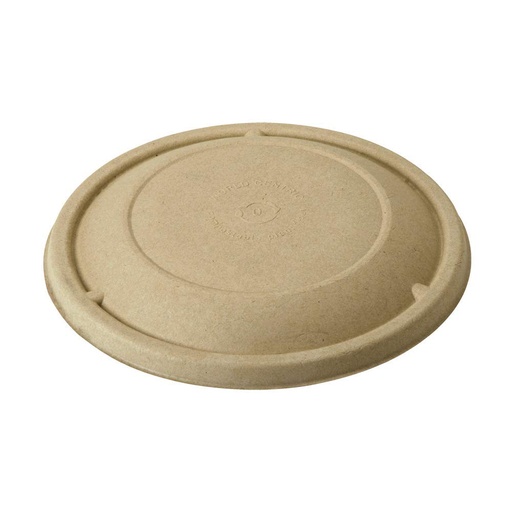 [BOL-SC-U24-LF1] Bagasse/Fiber Lid for 24/32oz fiber bowl (BOSCU24&32) 125pcs/cs