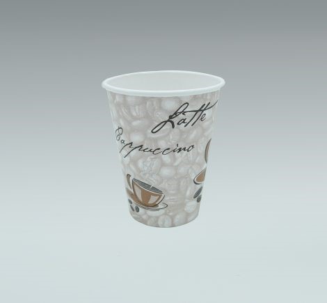 [HC12EURO1] Hot Cup 12oz. Coffee EURO design Printed per sleev van 50 st.