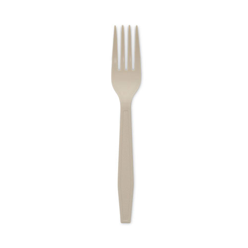 [MFORK1] Heavy Fork Medium Weight Natural Corn Starch 100% Compostable 100pcs/pk