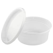 [PK8SL1] PP Container Clear 8/16/24/32oz LID 50/pk
