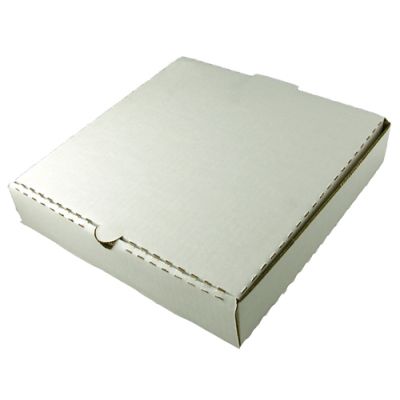 [0702] Pizza Box Fresh Hot Corrugated 7" (Plain White) 50 pc/pack