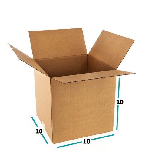 [101010] Carton 10" CUBE 25x25x25 cm 10x10x10"