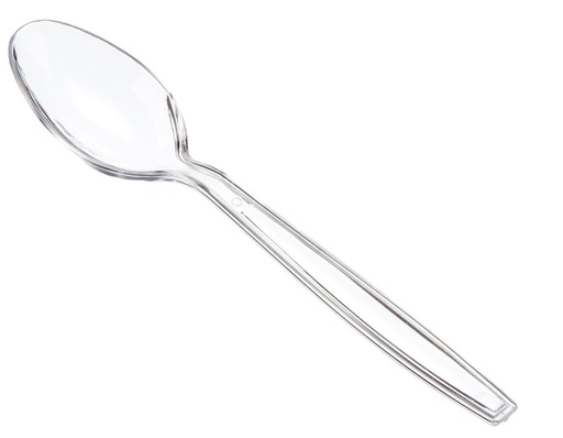 [106CLR] Gild Heavy Duty Soup Spoon Clear PS 10/100 ps