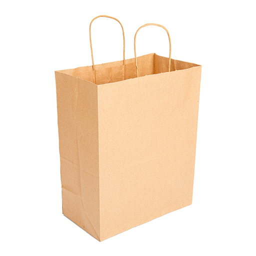 [109.20] SOS Bag with Handle 80 GSM 26+14x32CM Natural Kraft per 250