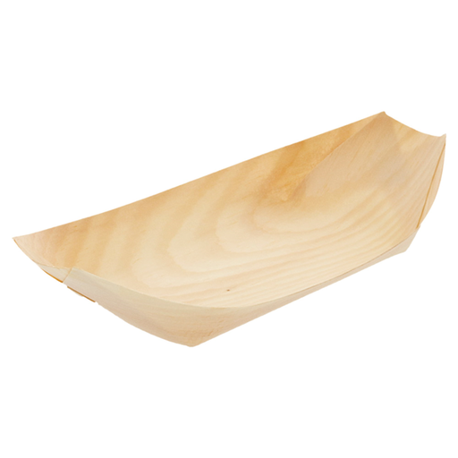 [109.32] Schaaltje boot hout / Pine flakes 19,5x10x2,5cm (50st/pak)
