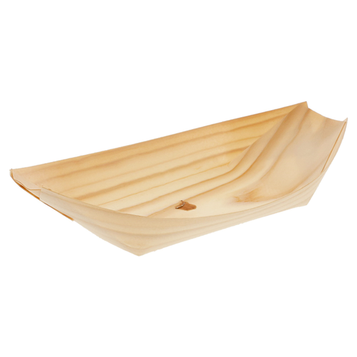 [109.34] Schaaltje boot hout / Pine flakes 22,5x11x3cm (50st/pak)