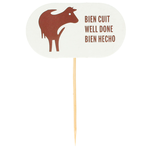 [112.13] Prikker / Picksteak - Well Done / Brown - (100st/pak)