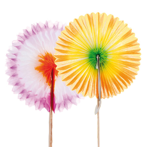 [115.05] Prikker Chinese Fan (Icecream decoration) 7,5cm Assorti (144pcs/cs)