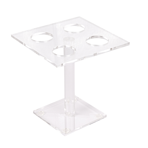 [119.85] Dispenser for 4 Small Cones 15x15x15cm Clear Acrylic per Unit (stuk)