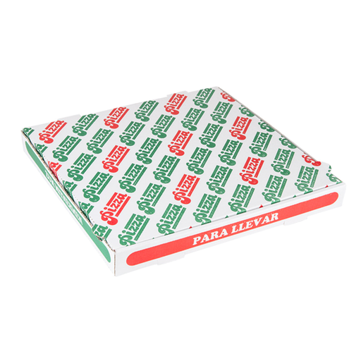 [125.87] Pizza box Corrugated 36x36x4CM White / Printed Pizza / per 100