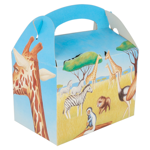 [137.32] Gable Box - Children Box - Design "Savanna" 17x16x10cm 50pcs/pk