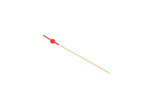 [142.06] Picks "Red Ball" 12cm Natural Bamboo (100st/pak)