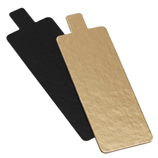 [147.22] Cardboard Gold / black 4,5x13cm for cake 250/cs