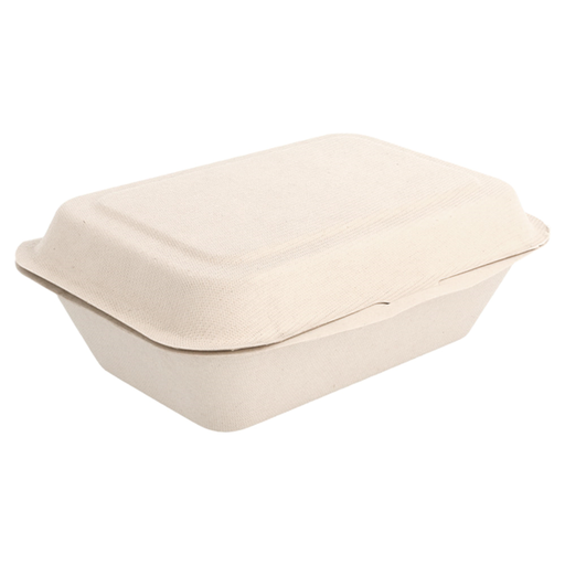 [150.14] "Bionic" box Eco - 1-comp. 600 ML 13,6x18,2x6,4cm Natural Cellulose 50/pk