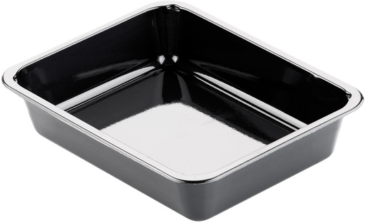 [153414] Tray Duni 1 comp. CPET rectang. blk 225x175x54mm 270/cs