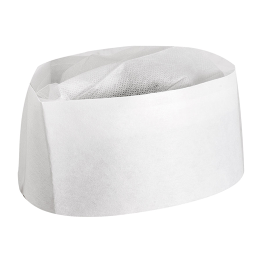 [155.02] Chef's Hat  White Paper Breathable Top 28cm (100pcs/pack)